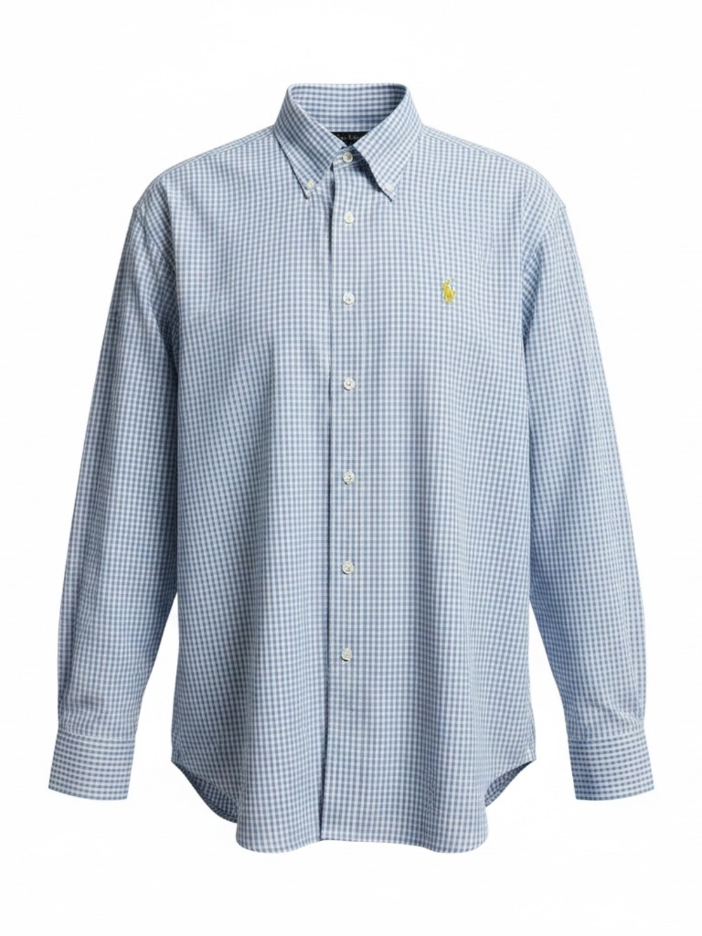 Ralph Lauren Light Blue Gingham Button-Down Shirt